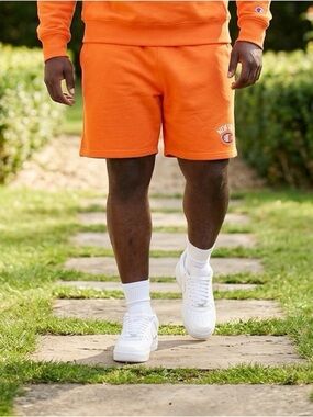 NWT Champion Men’s Orange Shorts New York on Leg - Size 2XL